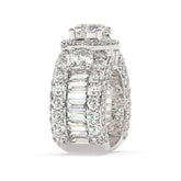 14K White Gold Round Brilliant Diamond Ring